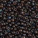 Miyuki rocailles Perlen 8/0 - Picasso transparent dark amber 8-4502